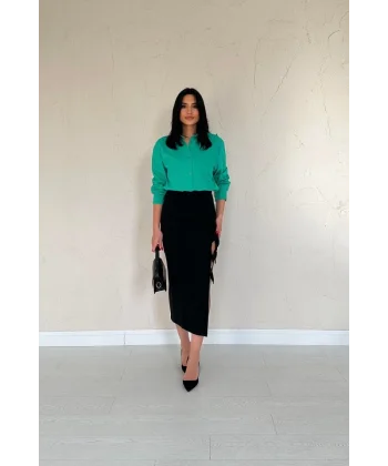 Yeşil Poplin Gömlek