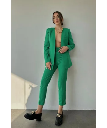 Yeşil por Ceket Ve Pantolon Takım