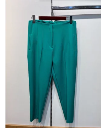 Yüksek Bel Battal Pantolon