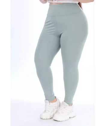 Yüksek Bel Dalgıç Battal Tayt - Gri