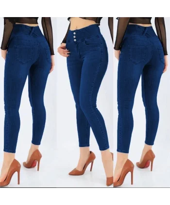 Yüksek Bel ikralı Jean Pantolon 90 Cm