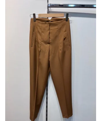 Yüksek Bel Pensli̇ Pantolon