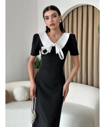 Zerra Yaka Kurdale Detay Elbise