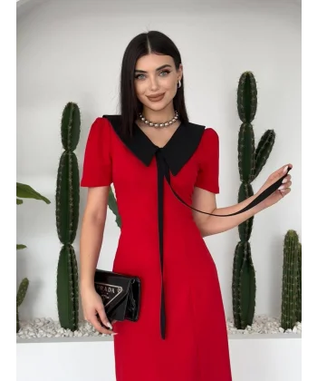 Zerra Yaka Kurdale Detay Elbise