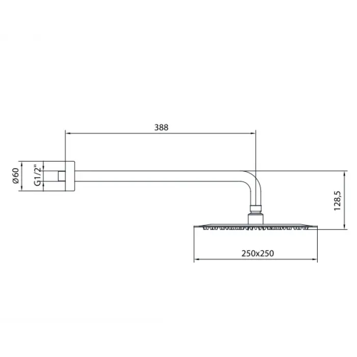 AR Efes Duş Başlığı - Duvardan (102145088)