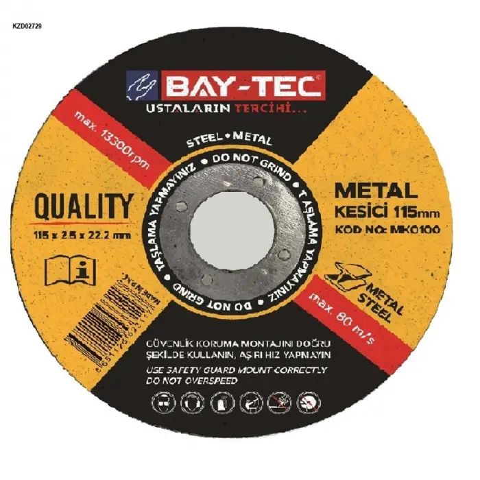 BAY-TEC (MK0100) Metal Kesici - 115 x 2.5 x 22-23 mm