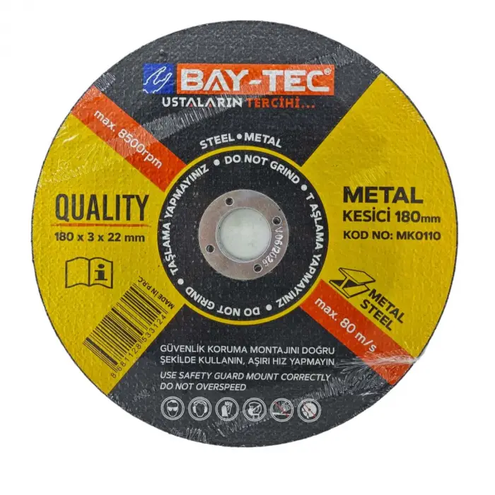 BAY-TEC (MK0110) Metal Kesici - 180 x 3 x 22-23 mm