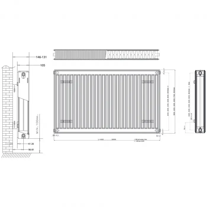 Daikin Panel Radyatör (22 TIP) PKKP - 400 x 400
