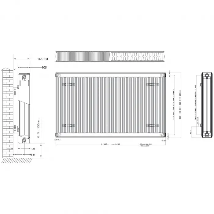 Daikin Panel Radyatör (22 TIP) PKKP - 400 x 700