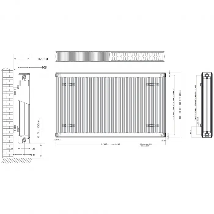 Daikin Panel Radyatör (22 TIP) PKKP - 500 x 400