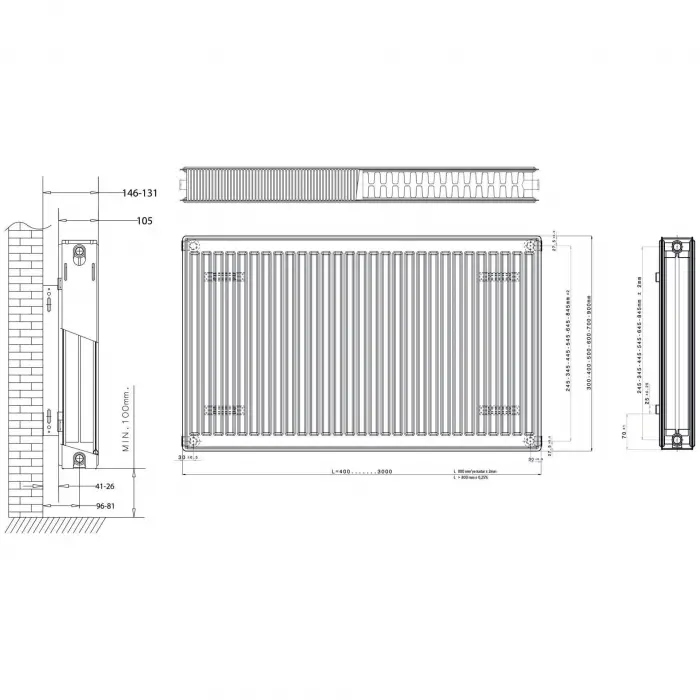 Daikin Panel Radyatör (22 TIP) PKKP - 500 x 500