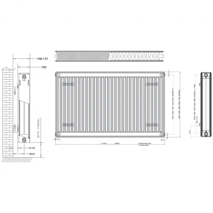 Daikin Panel Radyatör (22 TIP) PKKP - 500 x 800