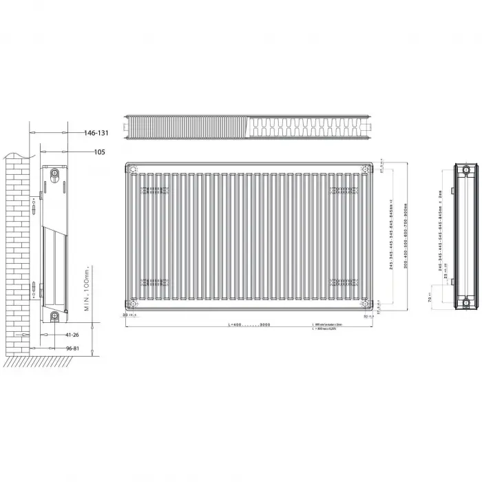 Daikin Panel Radyatör (22 TIP) PKKP - 500 x 900
