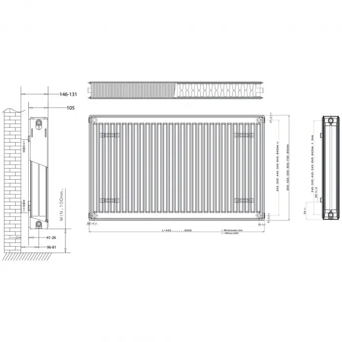 Daikin Panel Radyatör (22 TIP) PKKP - 600 x 400