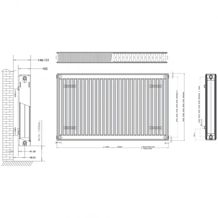 Daikin Panel Radyatör (22 TIP) PKKP - 600 x 500