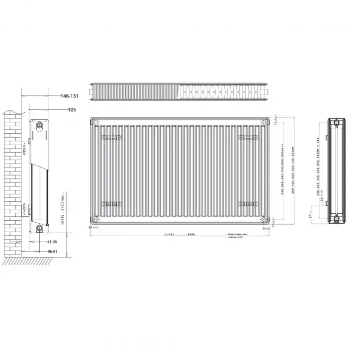 Daikin Panel Radyatör (22 TIP) PKKP - 600 x 1200
