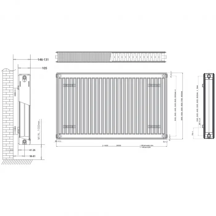 Daikin Panel Radyatör (22 TIP) PKKP - 900 x 600