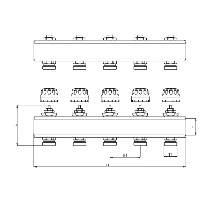 ECA Allen Anahtarlı Kollektör Seti - 2 Çıkışlı