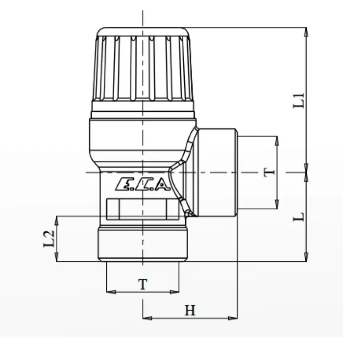 ECA Emniyet Ventili (Isıtma) 3 Bar - 110°C - 1/2