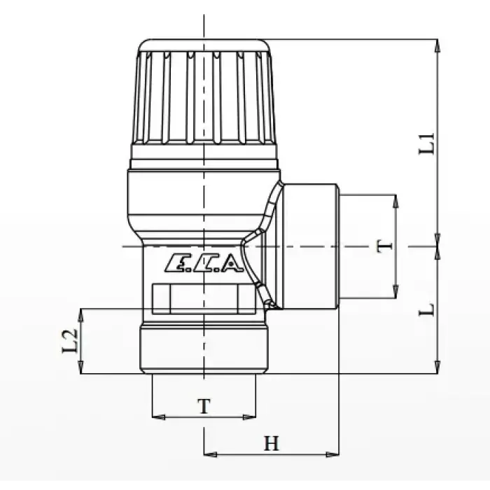 ECA Emniyet Ventili (Isıtma) 4 Bar - 110°C - 1/2