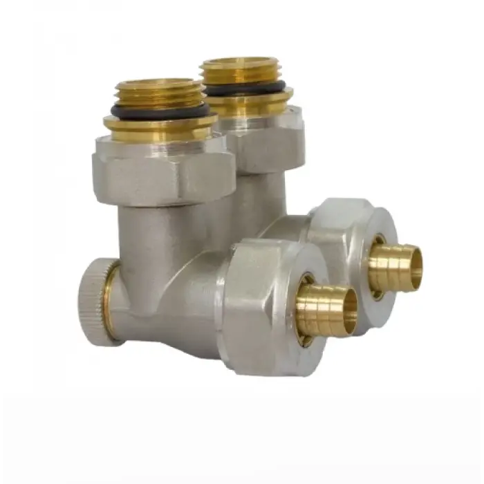 ECA H-Valf, Küresel, Stop Köşe Tip - 1/2” x Ø16x2