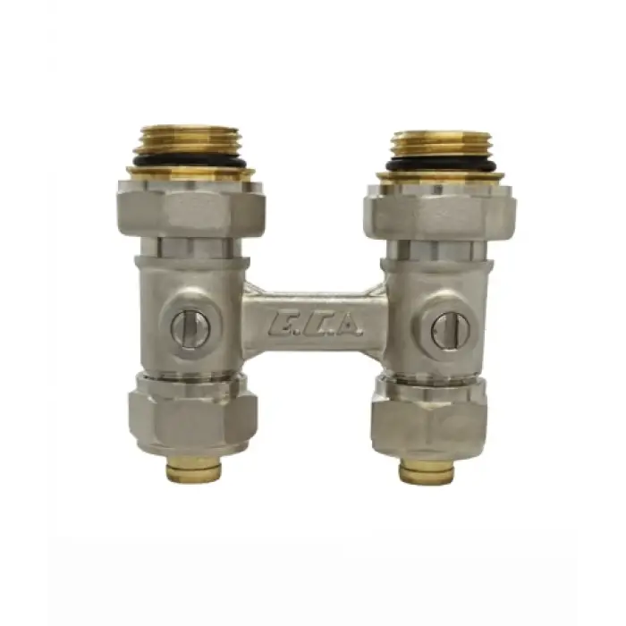 ECA H-Valf, Küresel, Tornavida Kontrollü Düz Tip (V.2) - 1/2” x Ø16x2