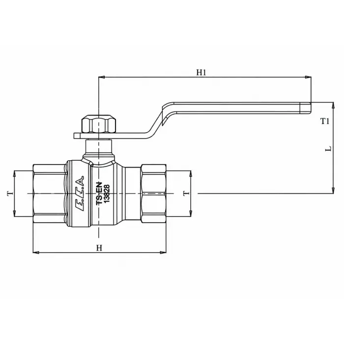 ECA İçme Suyu Küresel Vana (Dişi) PN10 - 11/2