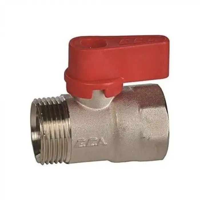 ECA Mini Küresel Vana (Kırmızı) İç/Dış Vida - 3/4
