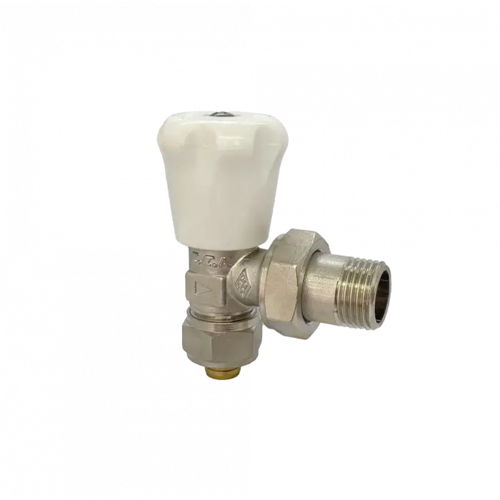 ECA RV2 Radyatör Vanası (Beyaz) PEX Köşe Tip - Ø16x2