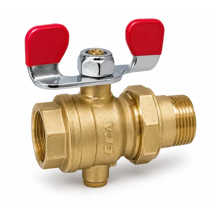 ECA Termokupl Çıkışlı Rakorlu Küresel Vana - 1