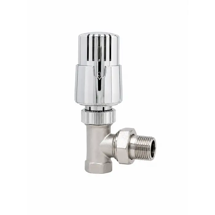ECA TRV4 Krom Termostatik Radyatör Vanası Köşe Tip - 1/2