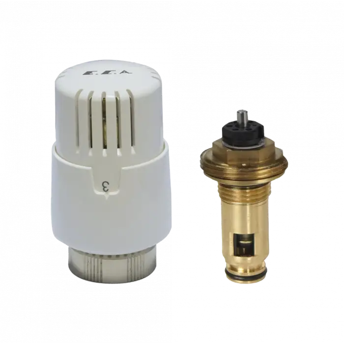 ECA TRV4 Termostatik Kompakt Radyatöt Vanası (Beyaz Set)  - 44 mm.