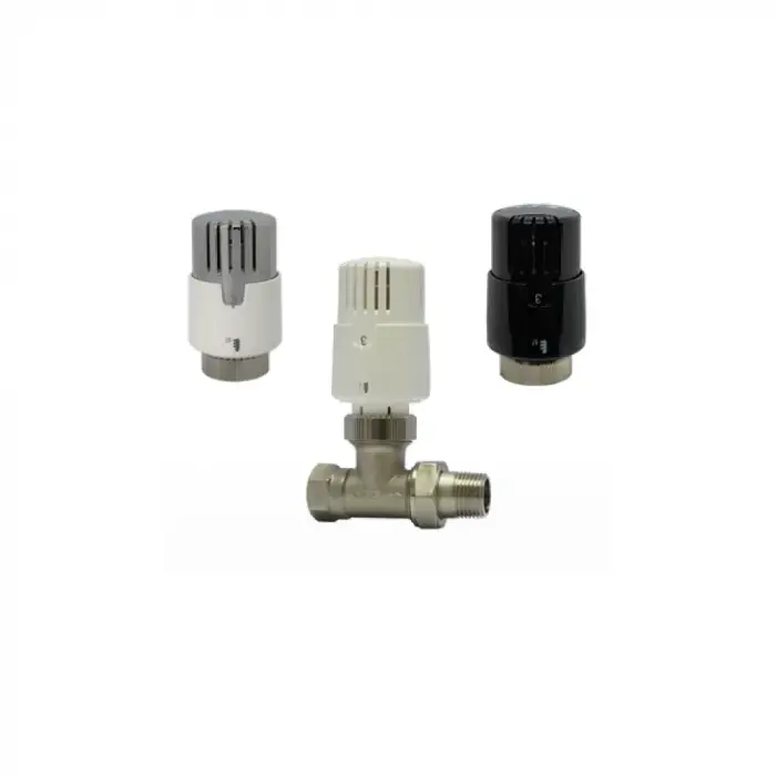 ECA TRV4 Termostatik Radyatör Vanası (Beyaz) Düz Tip - 1/2
