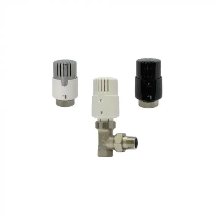 ECA TRV4 Termostatik Radyatör Vanası (Beyaz) Köşe Tip - 1/2