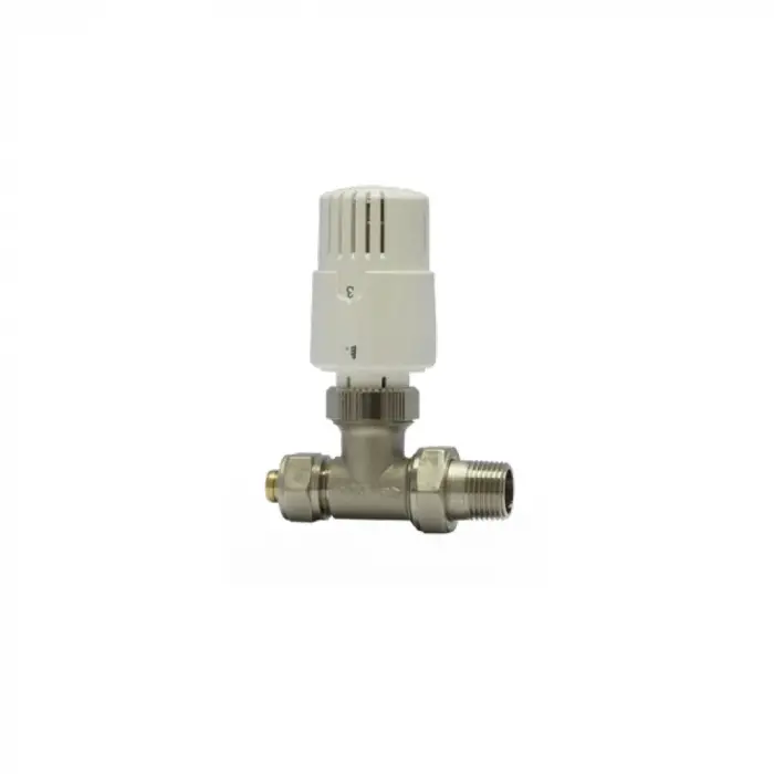 ECA TRV4 Termostatik Radyatör Vanası (Beyaz) Düz Tip -  Ø16x2