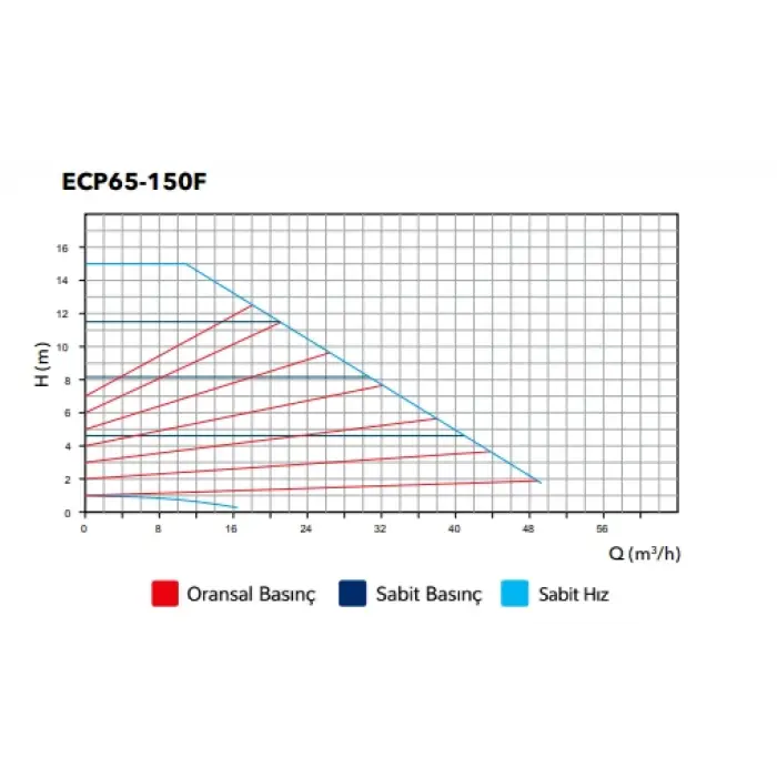 ETNA ECP 65 150F (31-1263 W) Flanşlı Frekans Kontrollü Sirkülasyon Pompası