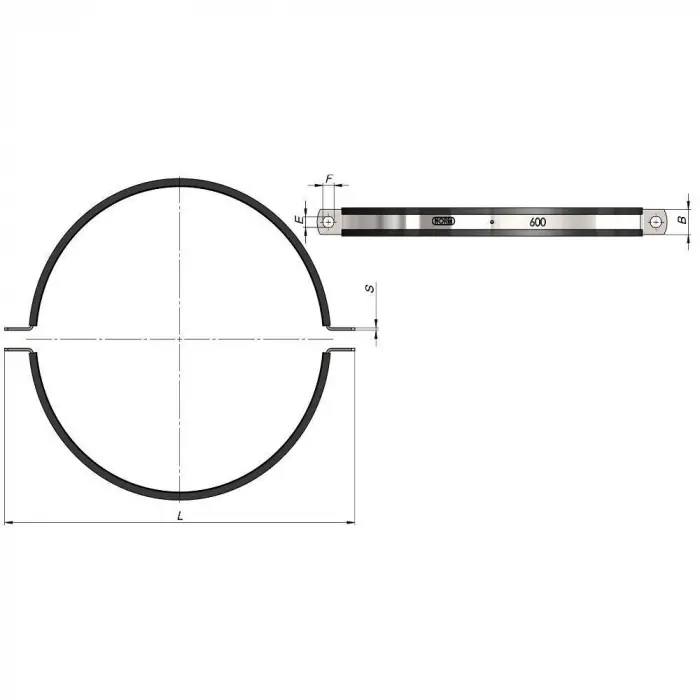 Havalandırma Kelepçesi - 0200 mm