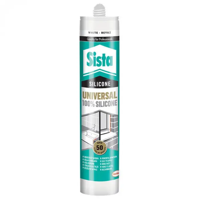 Henkel Sista Üniversal Silikon (Beyaz) 280 ml