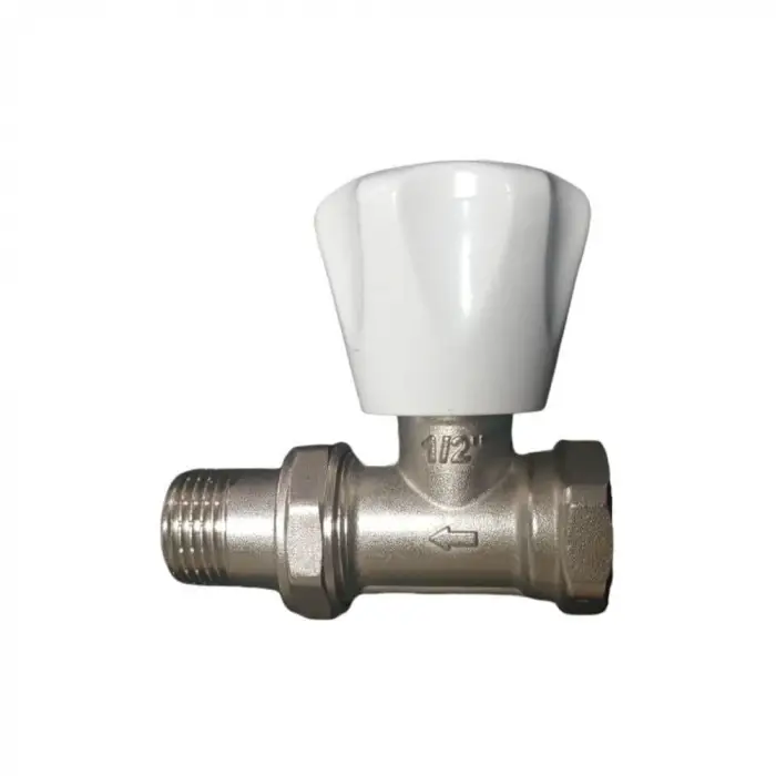 Kalde Düz Radyatör Vanası TS-579 Altı Köşe Volanlı - 1/2