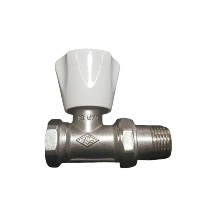 Kalde Düz Radyatör Vanası TS-579 Altı Köşe Volanlı - 1/2