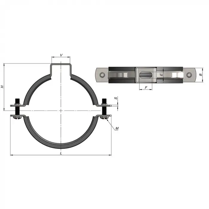 PVC Kelepçe - 075 mm