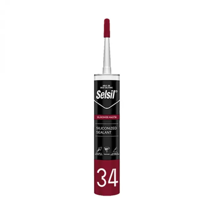 Selsil Silikonize Mastik (Beyaz) 500 Gr.
