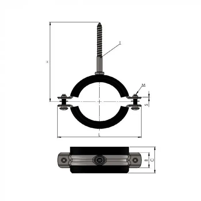 Sessiz Kelepçe - Trifonlu - 110 mm.