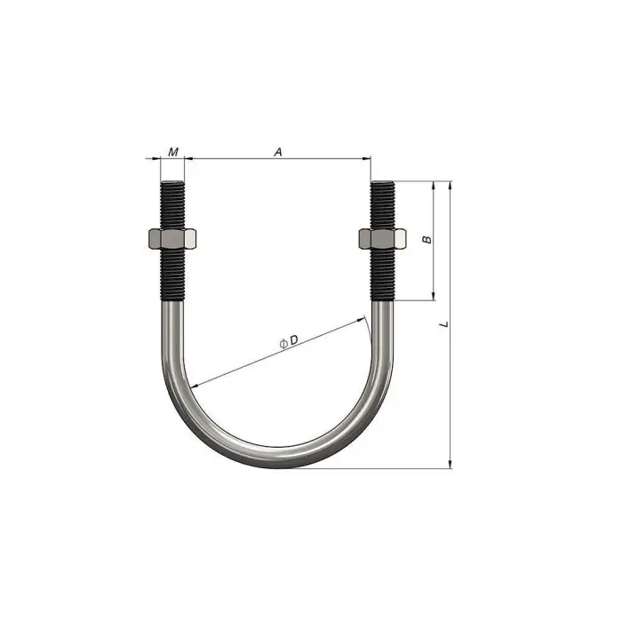 U Bolt - 1 1/4