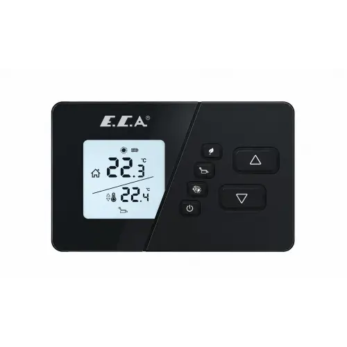 E.C.A. Poly Comfort 200 Black Kablosuz Oda Termostatı