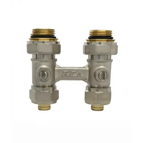 ECA H-Valf, Küresel, Tornavida Kontrollü Düz Tip (V.2) - 1/2” x Ø16x2
