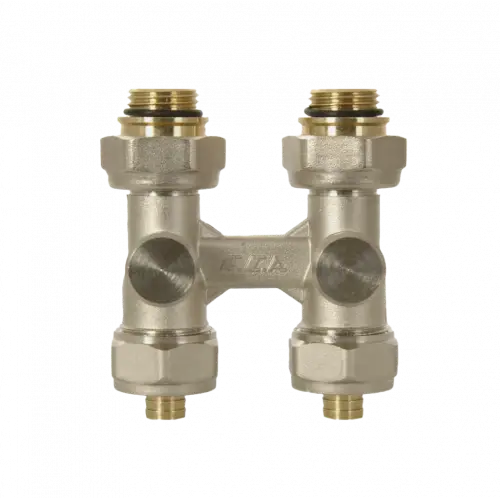 ECA H-Valf, Küresel, Stop Düz Tip - 1/2” x Ø16x2