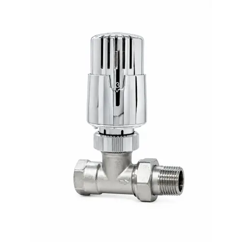 ECA TRV4 Krom Termostatik Radyatör Vanası Düz Tip - 1/2