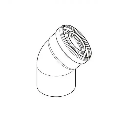 ECA Yoğuşmalı Kombi Dirseği - 45°