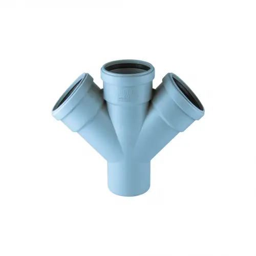 Kalde PVC-U Mute Çift Çatal 87° - 110 x 110 mm